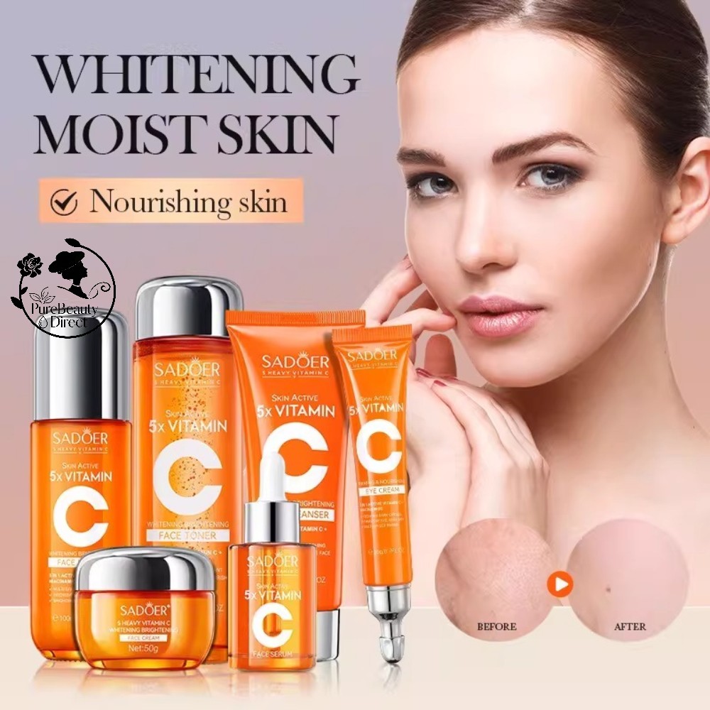 Skincare Glad2Glow - Крем-эссенция SADOER с витамином С для